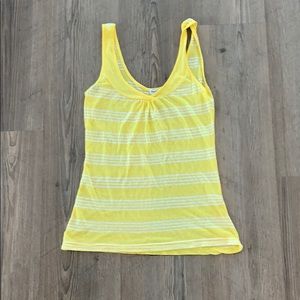 NEW - splendid striped yellow/white tank, small